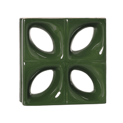Cobogó Folha - Verde Hortelã - 25x25 cm - vendido ... - GLOBAL PEDRAS