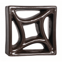 Cobogó Estrela do Mar - Marrom Café - 20x20 cm - v... - GLOBAL PEDRAS