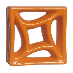 Cobogó Estrela do Mar - Laranja - 20x20 cm - vendi... - GLOBAL PEDRAS