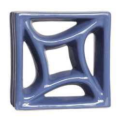 Cobogó Estrela do Mar - Azul Retrô - 20x20 cm - ve... - GLOBAL PEDRAS