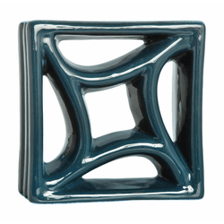 Cobogó Estrela do Mar - Verde Petróleo - 20x20 cm ... - GLOBAL PEDRAS