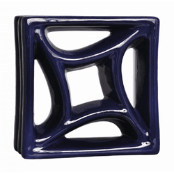 Cobogó Estrela do Mar - Azul Cobalto - 20x20 cm - ... - GLOBAL PEDRAS