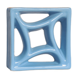 Cobogó Estrela do Mar - Azul Céu - 20x20 cm - vend... - GLOBAL PEDRAS