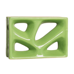 Cobogó Rama - Verde Fortuna - 16x23 cm - vendido p... - GLOBAL PEDRAS