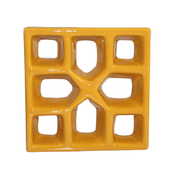 Cobogó Reto Xis - Girassol - 20x20 cm - vendido po... - GLOBAL PEDRAS