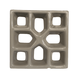 Cobogó Reto Xis - Platina - 20x20 cm - vendido por... - GLOBAL PEDRAS