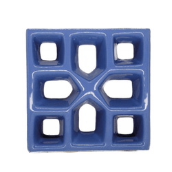Cobogó Reto Xis - Azul Retrô- 20x20 cm - vendido p... - GLOBAL PEDRAS