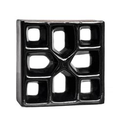 Cobogó Reto Xis - Preto - 20x20 cm - vendido por p... - GLOBAL PEDRAS