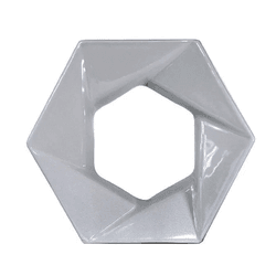 Cobogó de Louça Foco - Platina - 25x29 cm - vendid... - GLOBAL PEDRAS