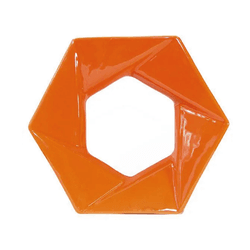 Cobogó de Louça Foco - Laranja - 25x29 cm - vendid... - GLOBAL PEDRAS