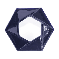 Cobogó de Louça Foco - Azul Cobalto - 25x29 cm - v... - GLOBAL PEDRAS