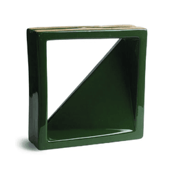Cobogó Veneziana Simples - Verde Hortelã - 25x25 c... - GLOBAL PEDRAS
