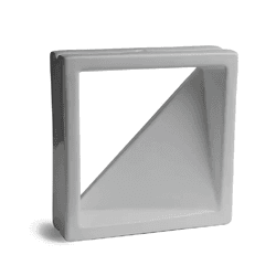 Cobogó Veneziana Simples - Platina - 25x25 cm - GLOBAL PEDRAS