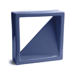 Cobogó Veneziana Simples - Azul Retrô - 25x25 cm... - GLOBAL PEDRAS