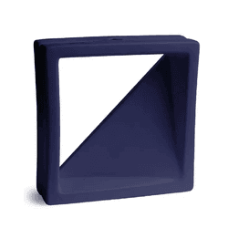 Cobogó Veneziana Simples - Azul Cobalto Fosco - 2... - GLOBAL PEDRAS