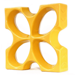 Cobogó de Louça Borboleta - Girassol - 30x30 cm - ... - GLOBAL PEDRAS