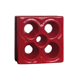 Cobogó Louça Flor - Vermelho - 20x20 cm - vendido ... - GLOBAL PEDRAS