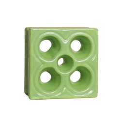 Cobogó Louça Flor - Verde Fortuna - 20x20 cm - ven... - GLOBAL PEDRAS