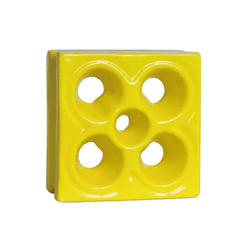 Cobogó Louça Flor - Amarelo Canário - 20x20 cm -... - GLOBAL PEDRAS