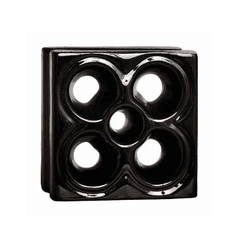 Cobogó Louça Flor - Preto - 20x20 cm - vendido p... - GLOBAL PEDRAS