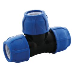 Te Compressão PEAD (Ø50mm x Ø50mm x Ø50mm) - GOLDEN DRIP