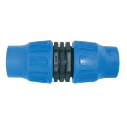 União de compressão mangueira - Ø20mm x Ø20mm - 3365 - GOTA CERTA IRRIGAÇÃO