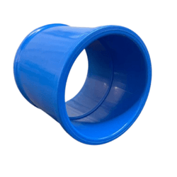 LUVA CURTA LF SOLDAVEL DN100 PVC AZUL - 1652 - GOTA CERTA IRRIGAÇÃO