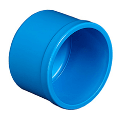 Tampão (Cap) Soldável PVC Azul 100mm - 588 - GOTA CERTA IRRIGAÇÃO