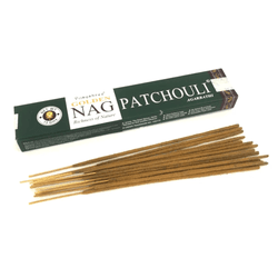 Incenso Golden Nag vareta - Patchouli - Gotas de Luz & Energia Divina