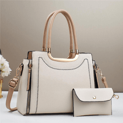 Bolsa Luci - Bege - Acompanha carteira - EX - Grazishoes