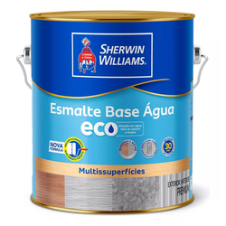 TINTA ESMALTE ECO BASE ÁGUA BRILHANTE BRANCO 3,6L METALATEX SW - GRUPOCHIQUINHO