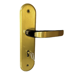 Fechadura Quarto Stilo Alavanca Bronze Latonado Interna Mgm - GRUPOCHIQUINHO
