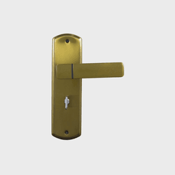 Fechadura Para Banheiro Espelho Aço 40mm Mgm Capri Bronze Latonado - GRUPOCHIQUINHO