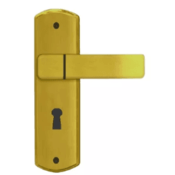 Fechadura para Porta de Quarto Interna com Espelho Capri 40mm MGM Bronze Latonad - GRUPOCHIQUINHO