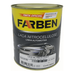 TINTA NITROCELULOSE LACA DUCO PRETO FOSCO 900ML FARBEN - GRUPOCHIQUINHO