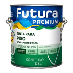 TINTA PARA PISO FOSCO FUTURA CINZA CHUMBO GALÃO - 3,6 LITROS - GRUPOCHIQUINHO