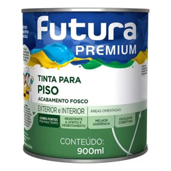 TINTA PARA PISO FOSCO FUTURA CINZA CHUMBO LITRO - 900ML - GRUPOCHIQUINHO