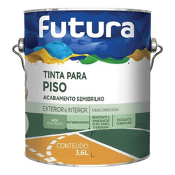 TINTA PARA PISO SEMIBRILHO FUTURA CONCRETO GALÃO - 3,6 LITROS - GRUPOCHIQUINHO