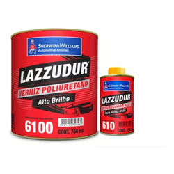 KIT Verniz PU 6100 750ml + Endurecedor 6100 150ml - Médio Sólidos - LAZZURIL SHE... - GRUPOCHIQUINHO