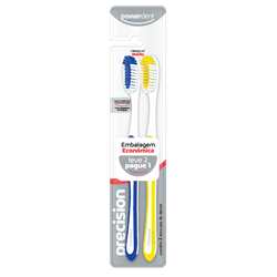 Escova De Dentes Precision Média Leve 2 Pague 1 - PDHB INDUSTRIA COMERCIO IMPORTACAO E EXPORTACAO LTDA