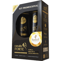 PROMOPACK CAVALO FORTE 500ML: SH500ML + COND500ML - GRUPO QUINTÃO COSMÉTICOS