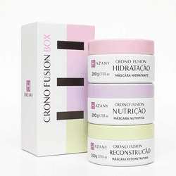 Cronograma Capilar: Crono Fusion Box Hazany 3 em 1... - HAZANY COSMÉTICOS