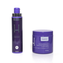 Kit Shampoo e Máscara Matizadora 500g - HAZANY COSMÉTICOS