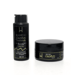 Kit Shampoo Cachos 300ml + Máscara Cachos 300g - HAZANY COSMÉTICOS