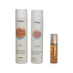 Kit Shampoo Argan e Jojoba 300ml + Condicionador A... - HAZANY COSMÉTICOS