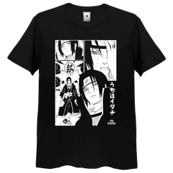 Camiseta Full 3D Anime Ninja Mangá - Preto - 6004 - HELPFULL