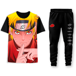 Conjunto Camiseta + Calça Naruto Jutsu - 5006 - HELPFULL