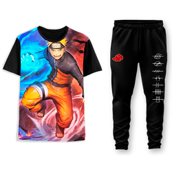Conjunto Camiseta + Calça Naruto Poder - 5007 - HELPFULL