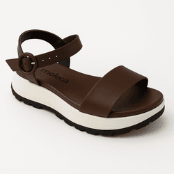 SANDÁLIA FEMININA MOLECA 5537.101 FLATFORM LANÇAME... - HILDA COSTA