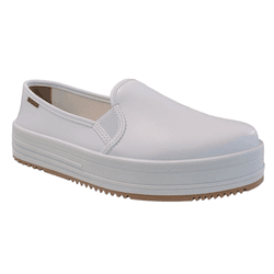 TÊNIS FEMININO MOLECA CALCE FÁCIL CONFORTO - BRANC... - HILDA COSTA